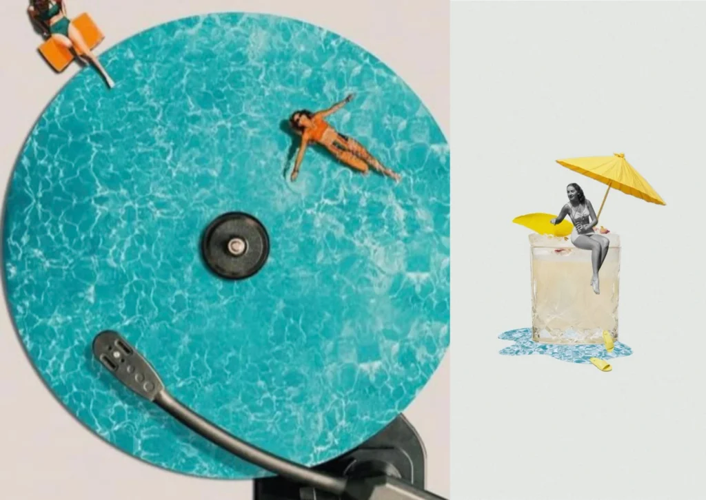 Vinyl set, poolside scene and Ibiza opening messages capturing the island’s energy