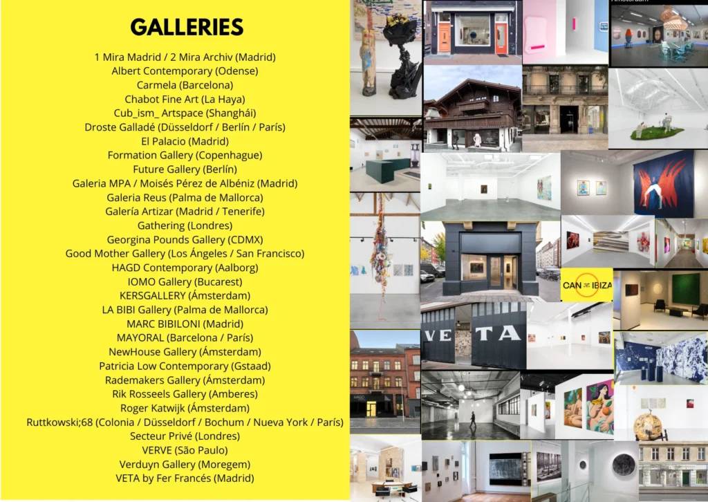 Participating galleries list at CAN Art Fair Ibiza 2026