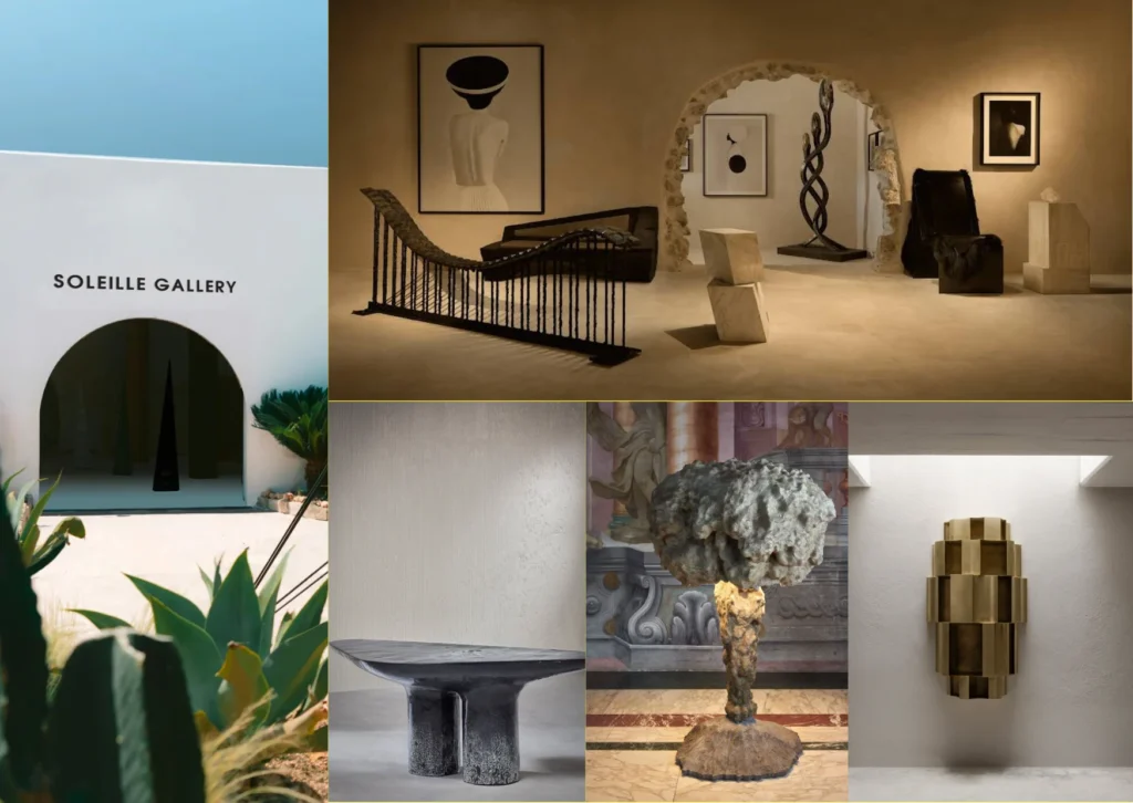Modern primitive furniture by Soleille Gallery x St Vincents