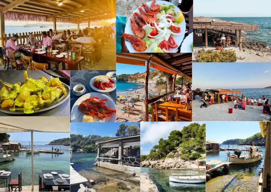 Authentic original seaside seafood shacks at Fish Shack and El Bigotes in Ibiza